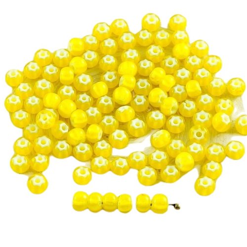 Nouvelle finition 10g jaune étoile blanche bordée de perles rocaille preciosa cornaline star tchèque sku-30163