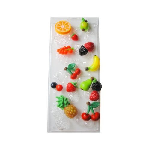 1pc fruits mélange de la nourriture en plastique savon fabrication du chocolat gypse moule qualité a sku-43611