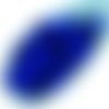 100pcs noir opaque bleu saphir bleu azur de la moitié du lustre rond à facettes feu poli petite entr sku-33359