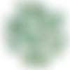30pcs picasso turquoise vert tchèque en verre sculpté de feuilles fleurs perles 7 mm x 12mm sku-27083