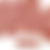 40pcs opaque valentine rose sainte-rosaline tuile plate carrée 2 deux trou de verre tchèque perles 6 sku-33507
