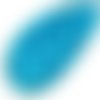 100pcs opaque turquoise bleu bébé ronde à facettes feu poli petite entretoise de verre tchèque perle sku-33033