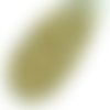 100pcs cristal d'or bordée de ronde à facettes feu poli entretoise tchèque perles verre 4mm sku-35692