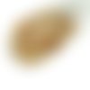 100pcs cristal arc-en-ciel brun demi-verre tchèque ronde à facettes feu poli petites perles d'entret sku-31654