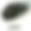 100pcs jet noir métallique dichroïque vitrail demi-rond verre tchèque perles de petite entretoise gr sku-31707