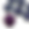 2pcs picasso brun cristal violet foncé tanzanite plat rond 8edge fenêtre de la table coupe pièce ver sku-32571