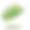 100pcs nacré chrysolite green cotton candy ronde à facettes feu poli petite entretoise de verre tchè sku-33483