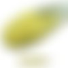 100pcs nacré topaze jaune cotton candy ronde à facettes feu poli petite entretoise de verre tchèque  sku-33485