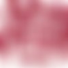 100pcs pastel nacré foncé rouge corail verre tchèque ronde à facettes feu poli petites perles d'entr sku-31551