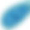 100pcs nacré bleu saphir de la barbe à papa ronde facettes feu poli petite entretoise verre tchèque  sku-33072