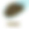 100pcs ivoire opaque brun argent picasso ronde verre tchèque perles à facettes feu poli petite entre sku-28689