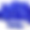 50pcs opaque bleu foncé grosse pincée bicone facettes en verre tchèque perles d'entretoise de 7mm sku-32027
