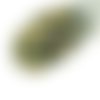 100pcs mat cristal arc-en-ciel d'or de la moitié givré verre tchèque ronde à facettes feu poli petit sku-31652