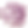 60pcs nacré violet cotton candy le plus petit champignon bouton tchèque perles de verre 4 mm x 3 sku-31081