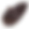 100pcs nébuleuse pourpre opaque brun chocolat ronde à facettes feu poli petite entretoise de verre t sku-33073