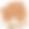 60pcs nacré de saumon à l'orange la barbe papa le plus petit champignon bouton tchèque perles verre  sku-31070
