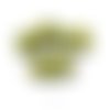 Picasso vert brun rustique de la fenêtre table découpe à plat carré en pointillé tchèque perles verr sku-26452