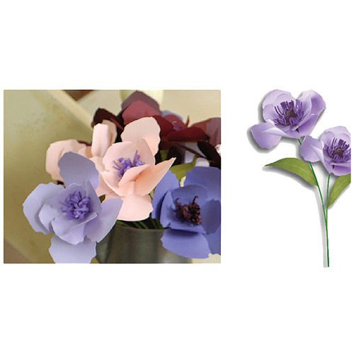 Violet fleurs en papier origami scrapbooking facile artisanat bricolage kit de 5 cinq arrangements f sku-40677