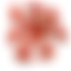 6pcs cristal mat bronze opaque lite rouge corail arc-en-ciel de l'onde plane table ovale coupe sculp sku-30152