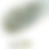 100pcs métallique marea or blanc demi-verre tchèque ronde à facettes feu poli petites perles d'entre sku-31569