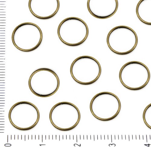 30pcs en vrac bronze antique ouvrir anneau de saut reliant la tour beigne pour fabrication bijoux mé sku-37859