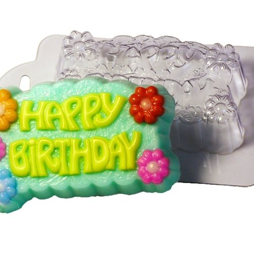 1pc heureux anniversaire vacances fête de famille-cadeaux rectangle en plastique fabrication savon m sku-42981