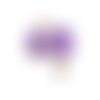 1pc violet cristal ovale en or druzy de glace quartz agate pierre naturelle plaqué focal pendentif w sku-43686