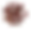 6pcs picasso rouge corail taille de table la fenêtre rectangle verre tchèque perles 12mm x 8mm sku-26757