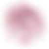 40pcs opaque soie valentine rose verre tchèque ronde du feu poli à facettes perles de 6mm sku-29049