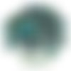 60pcs couleur vert métallique iris pincée tchèque perles de verre 5mm sku-28491