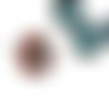 4pcs picasso rouge cristal de travertin mat turquoise laver rustique libellule plat pièce ronde verr sku-30414