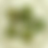 4pcs picasso cristal vert brun rayé de travertin mat or se laver rustique libellule plat pièce ronde sku-30421