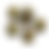4pcs picasso ivoire opaque brun travertin mat or se laver rustique libellule plat pièce ronde verre  sku-30427