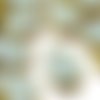 4pcs picasso brun opaque blanc en ivoire plat forme de larme la fenêtre table coupe tchèque perles v sku-32585