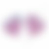 4 pièces opale rose marea or violet saint valentin patine ab saint valentin mariage coeur en perles  sku-618893