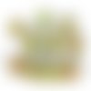 20pcs métallique dichroïque vitrail vert jaune rouge anémone fleurs de soleil focal pendentif plat p sku-97746