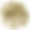 Nouvelle forme de 30pcs bonbons mat bronze pâle ronde en or dôme 2 deux trous tissage verre tchèque  sku-27362
