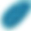 100pcs bleu turquoise en soie matte ronde à facettes feu poli petite entretoise de verre tchèque per sku-33059