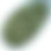 100pcs la lumière de l'olivine vert en soie beige mat ronde à facettes feu poli petite entretoise ve sku-33083