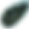 100pcs opaque jet noir métallique dichroïque vitrail demi-rond à facettes feu poli petite entretoise sku-33030