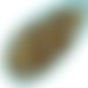 100pcs cristal jaune émeraude celsian arc-en-ciel de la moitié claire ronde à facettes feu poli peti sku-33151