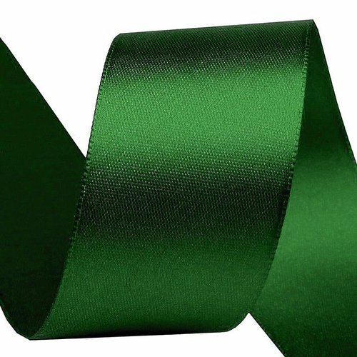 Bouteille verte de 5 m 315 emballages rubans satiné double face par largeur 40 mm - couleur simple h sku-276715