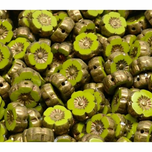 14pcs rustique picasso opaque bronze olive verte plate table sculptée coupe de fleurs hawaiien boule sku-942083