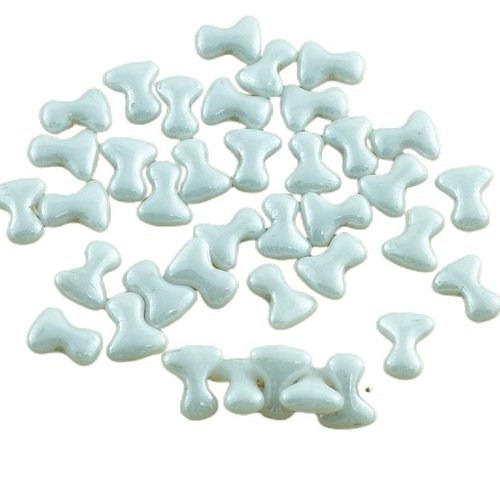 Nouvelle forme 40pcs tee perles blanc albâtre lustre verre tchèque de preciosa un trou entretoise ar sku-30216