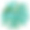 12pcs picasso bleu turquoise petit plat ovale de pétales table à la fenêtre couper le verre tchèque  sku-27340