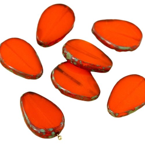 4pcs picasso brun cristal orange halloween plat en forme de larme la fenêtre table coupe d'opale ver sku-28785