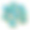 4pcs picasso rayé de la mer d'opale pierre lune turquoise grand plat ovale table à fenêtre coupe tch sku-28603