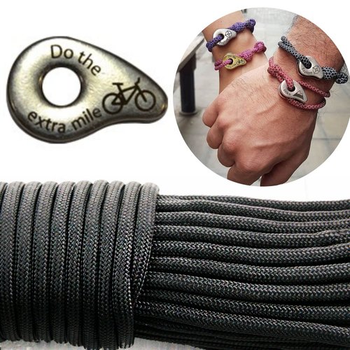 1 diy bracelet kraftika noir ne le mile supplémentaire vélo 999 argent antique plaqué métal zamak pa sku-259954