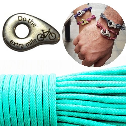 1 diy bracelet kraftika turquoise ne le mile supplémentaire vélo 999 argent antique plaqué métal zam sku-259956