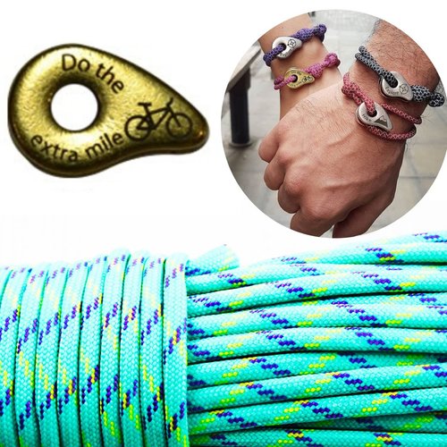 1 diy bracelet kraftika turquoise jaune violet ne le mile supplémentaire vélo en laiton antique plaq sku-259969